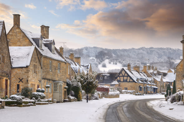 Broadway in Snow