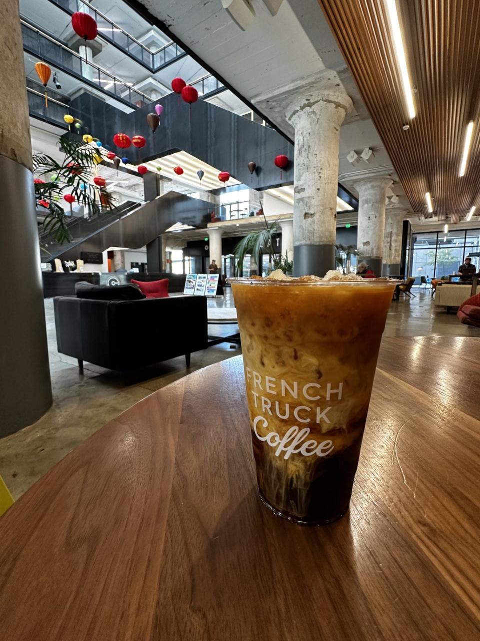 At French Truck's Crosstown Concourse location, you can order an oji cold brew. The Japanese brewing method can take up to 18 hours while room temperature water slowly drips into fresh coffee grounds. 
The result is an unbelievably smooth cold brew, often with notes of citrus. 
It's perfect with or without cream.