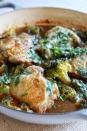 <p>Dig into juicy chicken thighs in a sweet-and-spicy sauce.</p><p>Get the <a href="https://www.delish.com/uk/cooking/recipes/a30243650/honey-sriracha-chicken-with-broccoli-recipe/" rel="nofollow noopener" target="_blank" data-ylk="slk:Honey-Sriracha Chicken with Broccoli;elm:context_link;itc:0;sec:content-canvas" class="link ">Honey-Sriracha Chicken with Broccoli</a> recipe.</p>