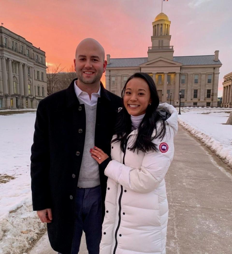 Former Gov. Robert Ray's grandson Jeffrey Newland and Jasmine Vong, the daughter of Tai Dam refugees, will wed in an August ceremony at the Greater Des Moines Botanical Garden.