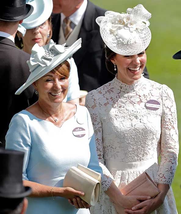 Kate and Carole Middleton at Royal Ascot 2017