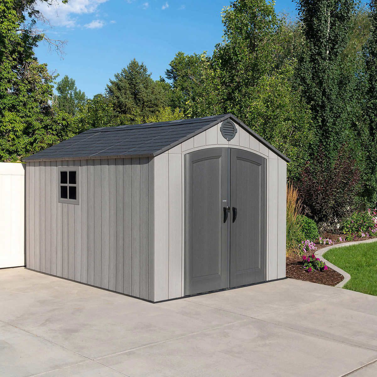 Lifetime-brand outdoor shed from Costco