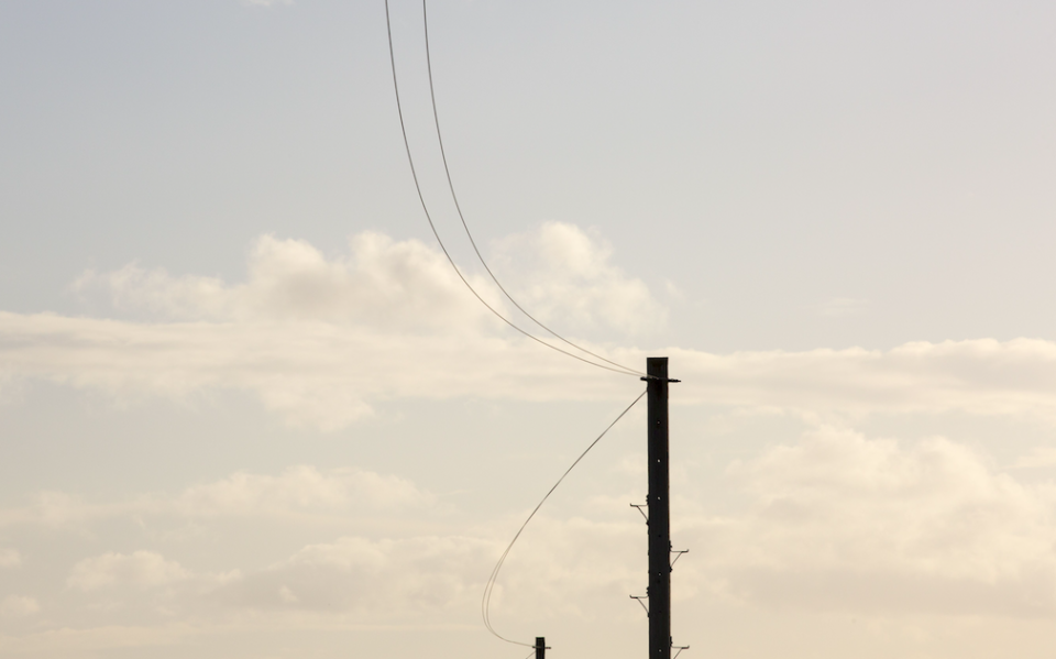 <em>Police say the boy had been trapped by a large wooden pole “similar to a telegraph pole” (Rex/stock photo)</em>