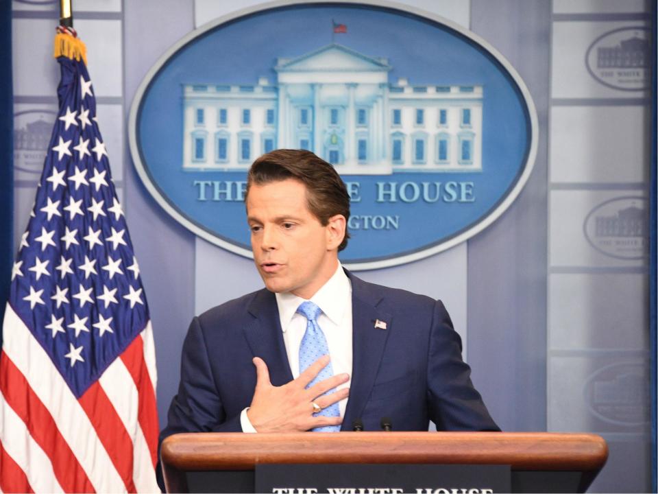 Anthony Scaramucci has not always been an unequivocal admirer of new boss Donald Trump: JIM WATSON/AFP/Getty Images