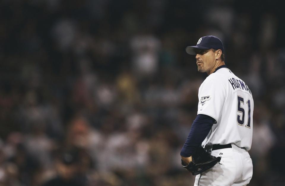 Trevor Hoffman is close to Cooperstown, but not yet. (Getty Images)