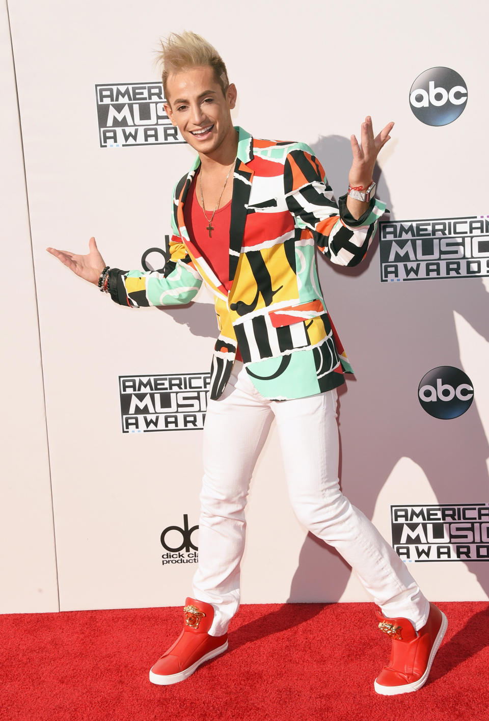 LOS ANGELES, CA - NOVEMBER 22:  TV personality Frankie Grande attends the 2015 American Music Awards at Microsoft Theater on November 22, 2015 in Los Angeles, California.  (Photo by Jason Merritt/Getty Images)