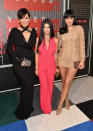 <p>Kylie Jenner got bangs! Kourtney Kardashian and Kris Jenner looked bangin! What a night for the “Keeping Up With the Kardashians” crew, who were on hand to support Kanye West as he accepted the Vanguard Award.</p>