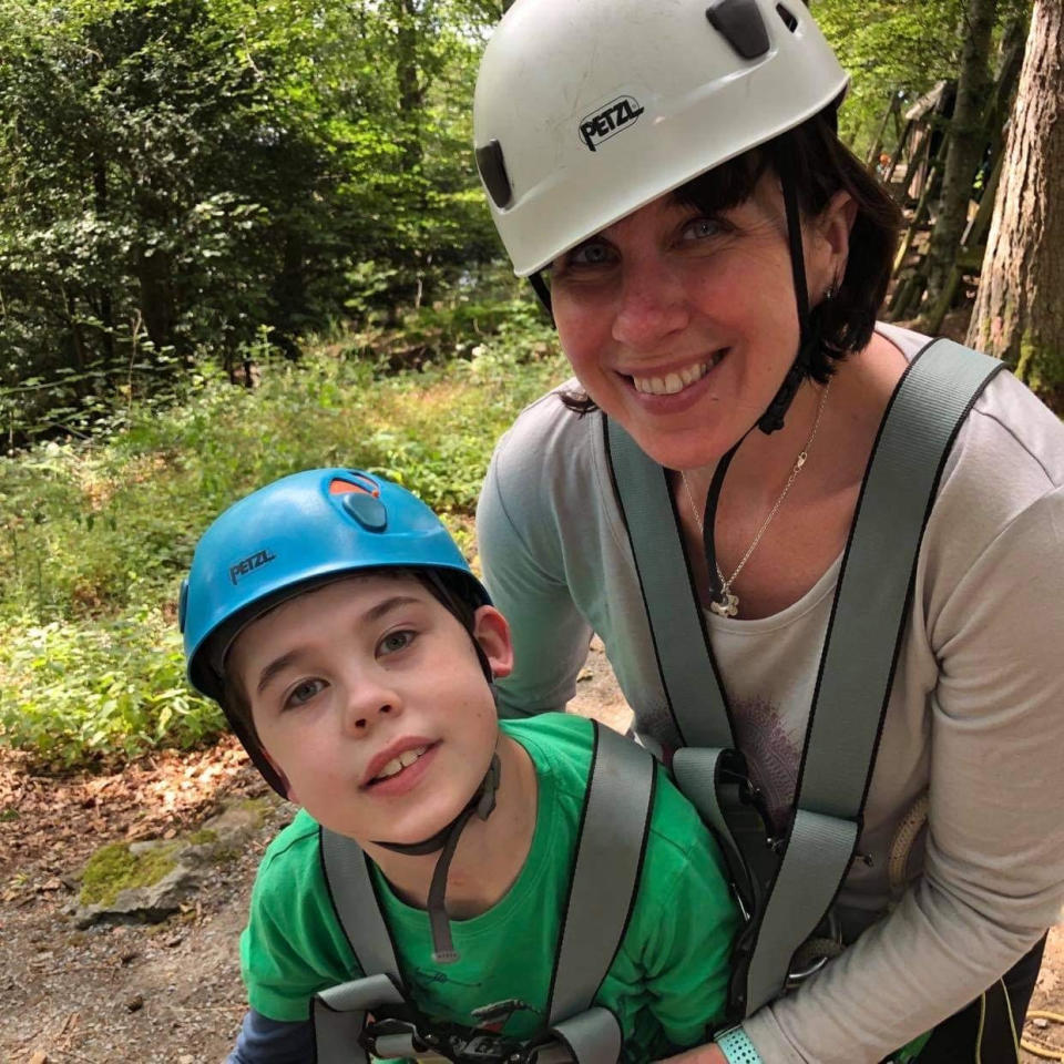 Oliver at the Calvert Trust with mum Sarah (Steve Barber)