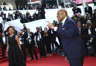 Forest Whitaker poses for photographers upon arrival at the opening ceremony and the premiere of the film 'Final Cut' at the 75th international film festival, Cannes, southern France, Tuesday, May 17, 2021. (Photo by Joel C Ryan/Invision/AP)