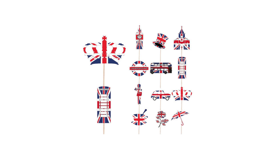 The ultimate quintessentially British cake toppers. (Amazon)