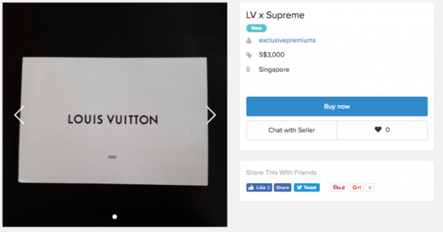 Supreme x LV Louis Vuitton Tee Shirt, Luxury, Apparel on Carousell