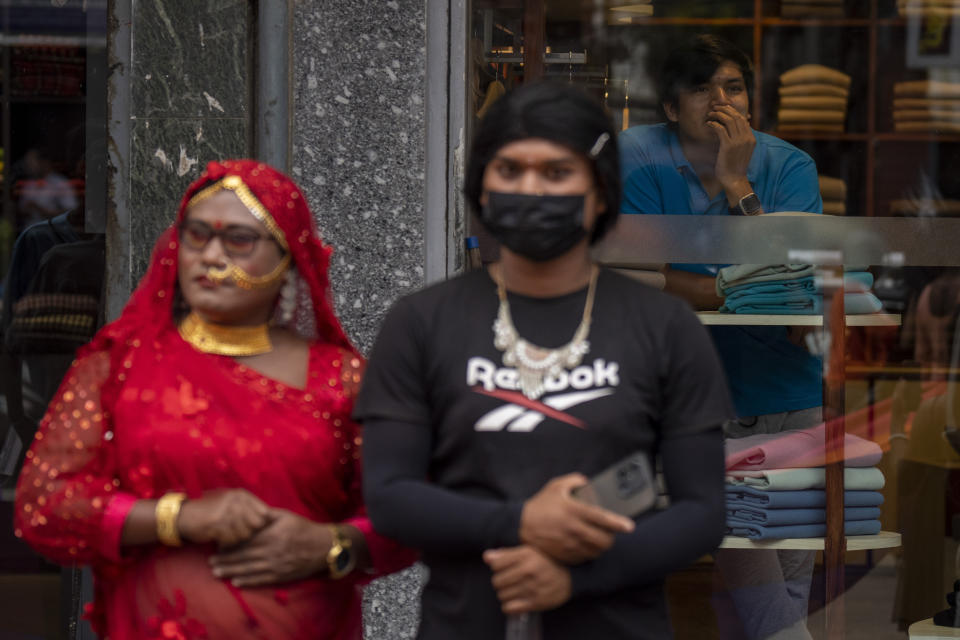 Samesex couples and LGBTQ+ activists rally in Nepal's capital during