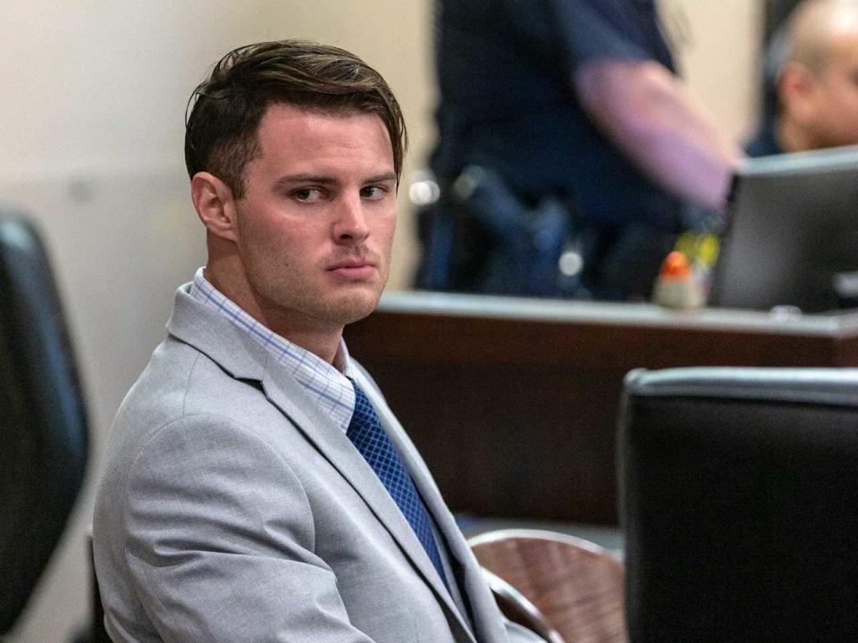 Mark Howerton during his trial for the murder of Cayley Mandadi. / Credit: Billy Calzada/San Antonio Express-News via ZUMA Wire