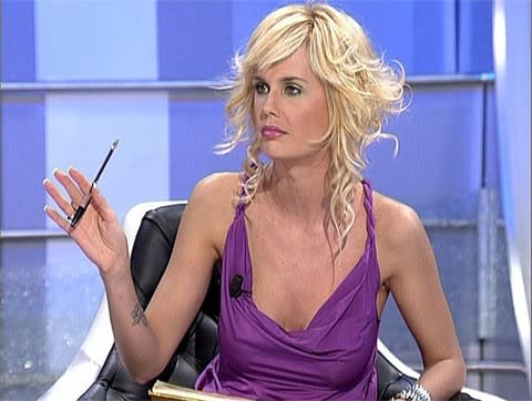 Lucía, cuando colaboraba en ‘Mujeres y Hombres y Viceversa’ (Mediaset).