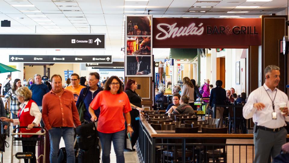 Shula's Bar and Grill is one of the restaurants at Southwest Florida International Airport in Fort Myers.