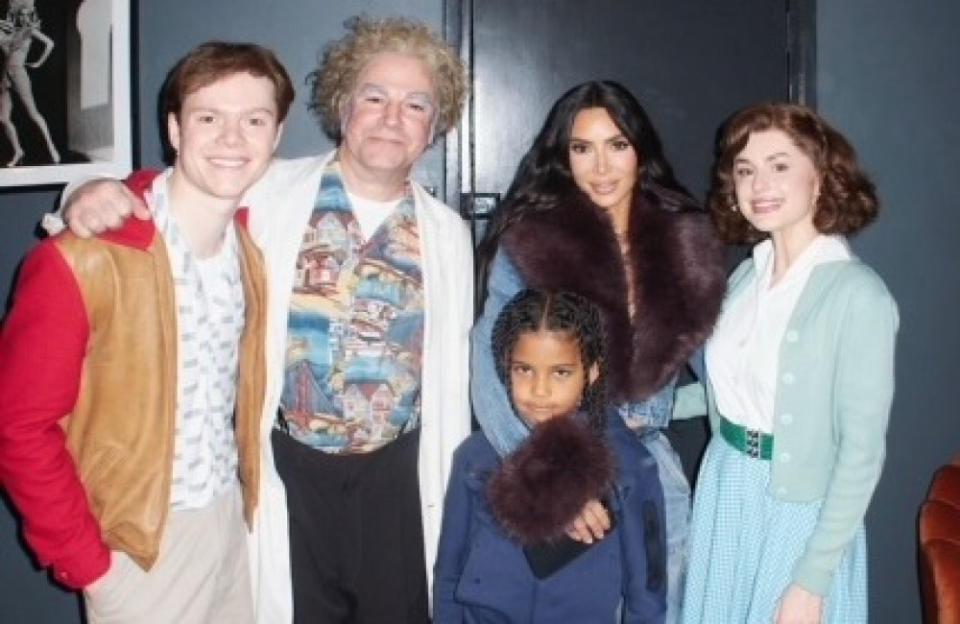 Kim Kardashian met the Back to the Future cast credit:Bang Showbiz