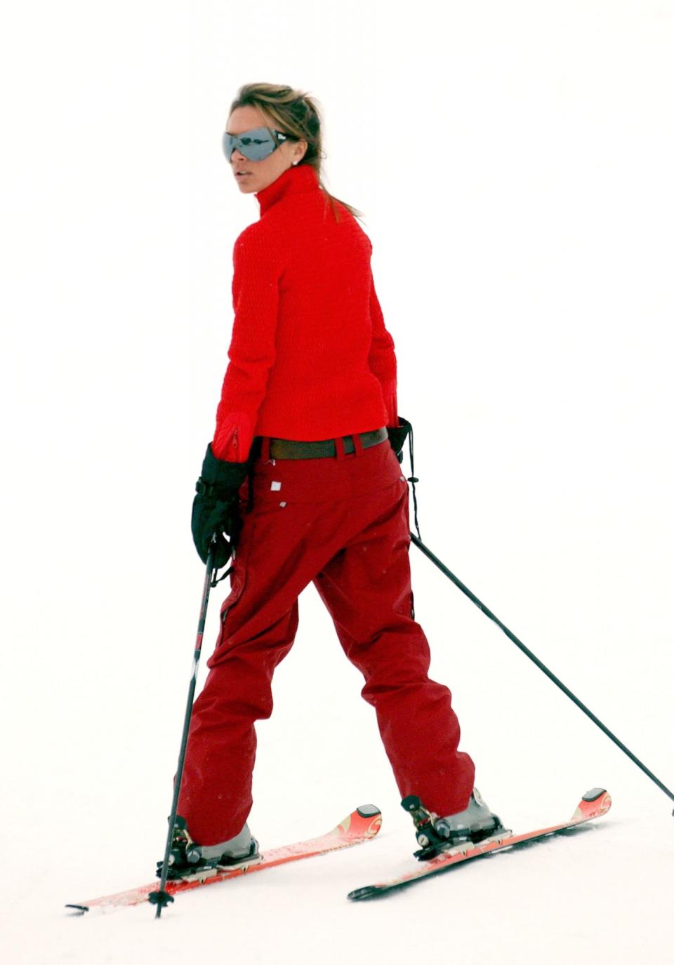 Victoria Beckham in Verbier, 2004