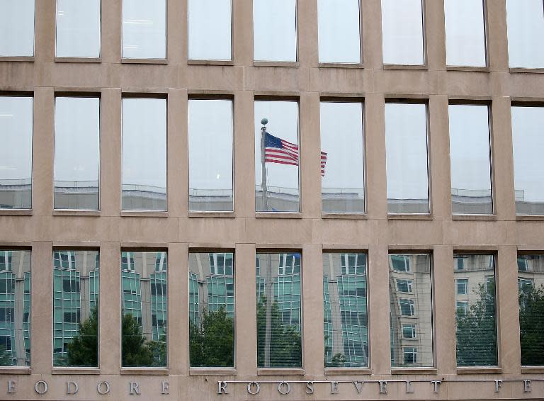 The Theodore Roosevelt Federal Building that houses the Office of Personnel Management headquarters, pictured in Washington, DC, on June 5, 2015