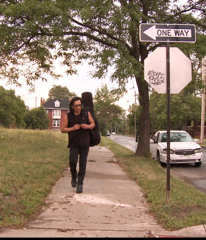 Sixto Rodriguez in a scene from the documentary film "Searching for Sugar Man."