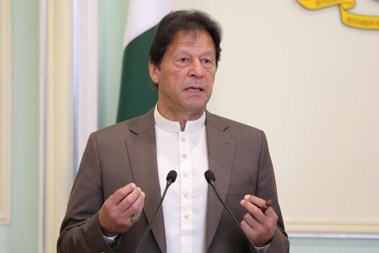 <p>Pakistan’s Prime Minister Imran Khan backs strict laws to curb cases of rape and sexual assault </p> (REUTERS)