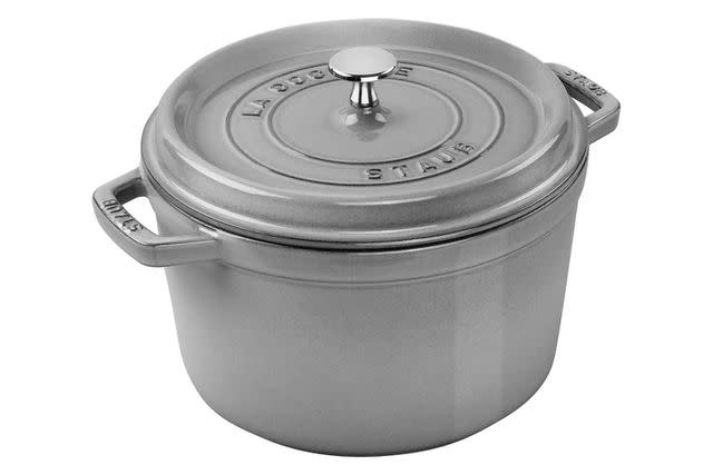 The @staub_usa 5 qt Deep Dutch Oven is 60% off right now! I picked min, Cookware