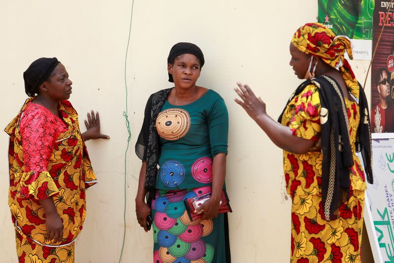 Parents of students from the Federal College of Forestry Mechanization who have been abducted speak after a meeting in Kaduna, Nigeria