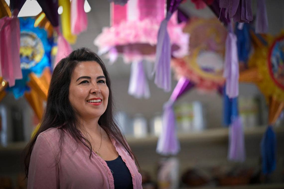 Cindy Romo runs the Mexican restaurant Tacos El Gallo and Abarrotes Mexico, a grocery and market, at 806 Southwest Blvd.