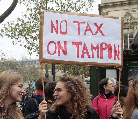 Anti-abortion charity Life will receive a quarter of a million pounds grant from the tampon tax [Photo: Jaques Demarthon/AFP/Getty Images]