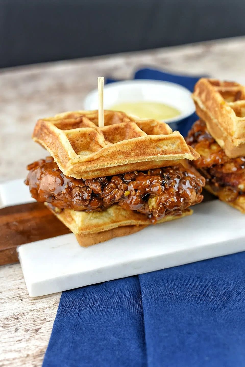 chicken and waffle sliders