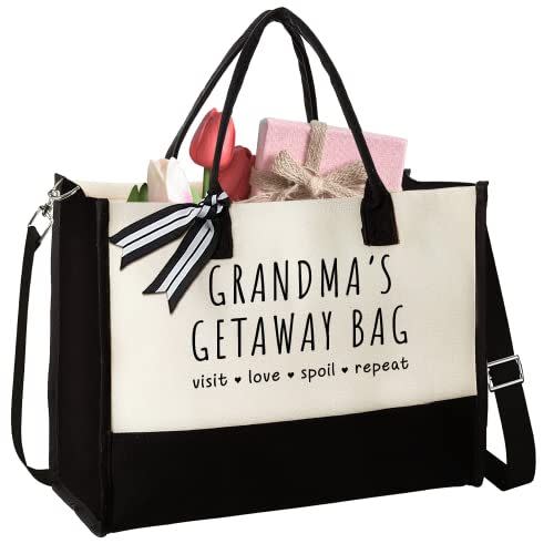 1) Grandma Gifts - Gifts for Grandma from Granddaughter, Grandson, Grandkids, Grandchildren - Mothers Day Gifts for Grandma, Grandma Birthday Gifts - Grandma Gift, Grandmother Gift Ideas - Tote Bag