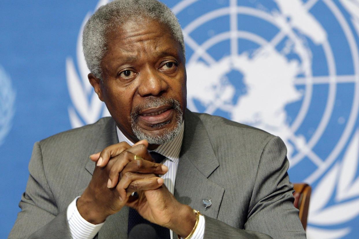 Mr Annan died in hospital 'after a short illness': EPA