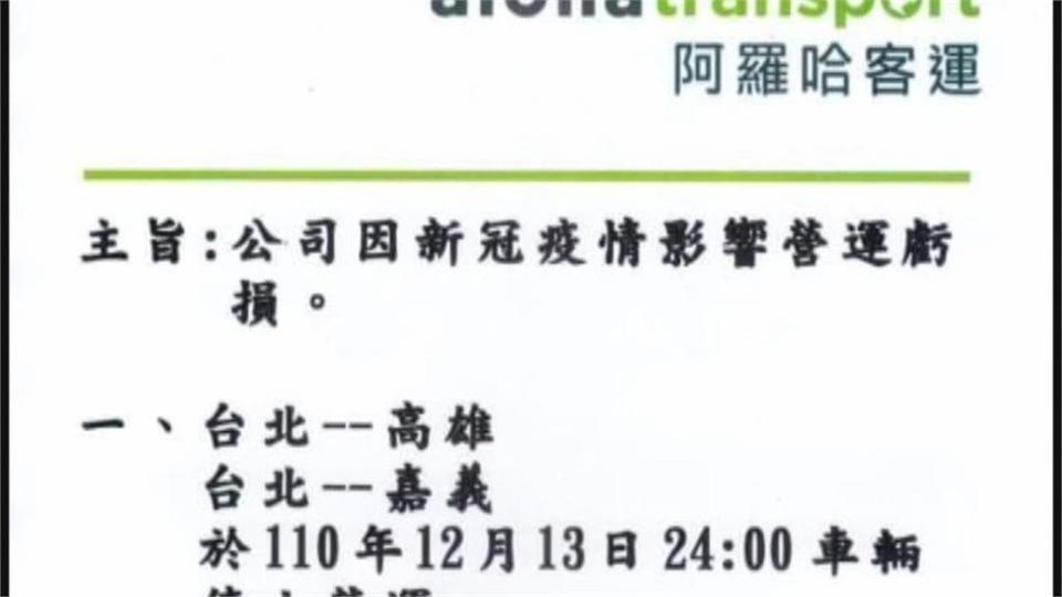 不堪虧損！阿羅哈全面收攤　12/13停駛最後2路線