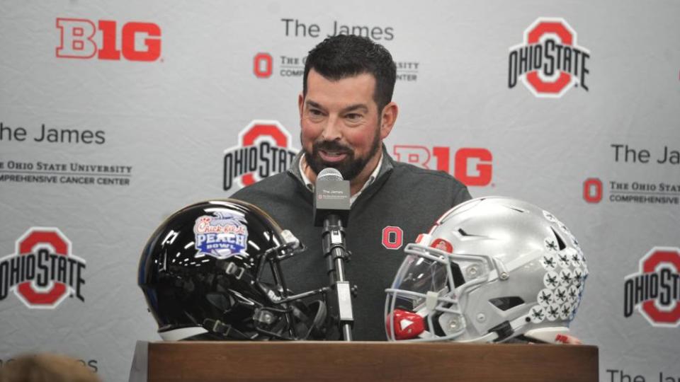 Everything Ohio State's Ryan Day said after arriving at the Peach Bowl