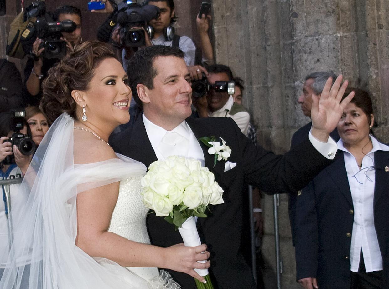 Angélica Vale y Otto Padrón en su boda el 19 de febrero del 2011. (Photo by Angel Delgado/Clasos.com/LatinContent via Getty Images)