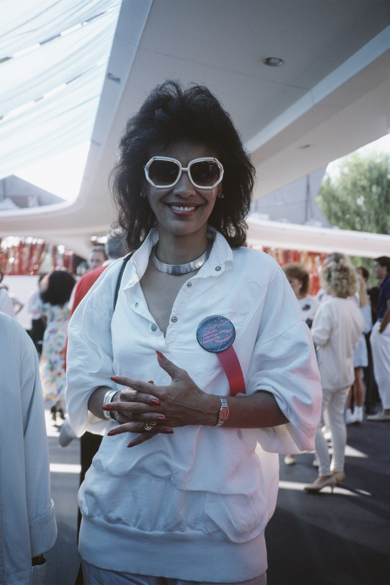 Apollonia Kotero attends the premiere of 'Captain EO' at the Epcot Center at Walt Disney World