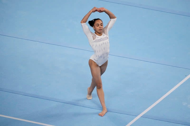 Hezly Rivera competes in floor exercise during the USA Gymnastics Championships on Sunday, June 2, 2024, in Fort Worth, Texas.  |  Tony Gutierrez