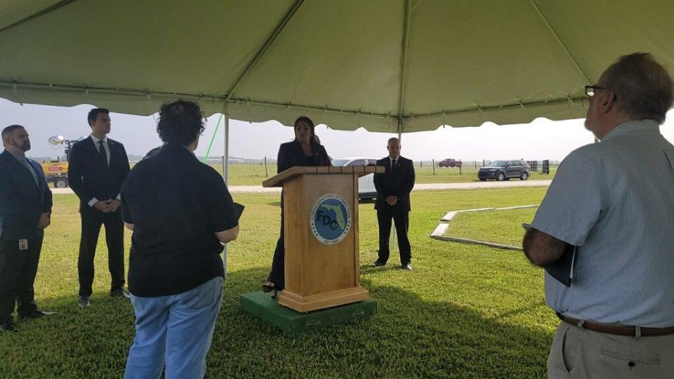 Florida Department of Corrections officials give an update Tuesday afternoon on the pending execution of Michael Zack, scheduled to die by lethal injection at 6 p.m. today.