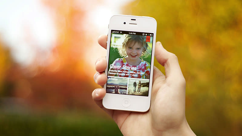 Flipboard for iPhone featuring Cover Stories