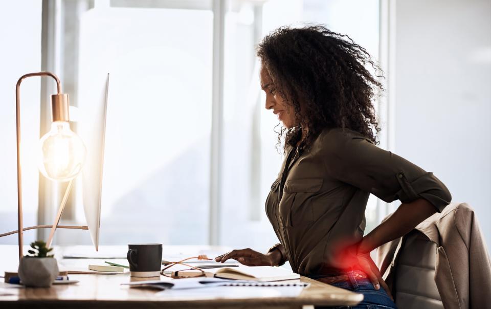 Using a standing desk rather than sitting during work can improve posture and reduce back pain.