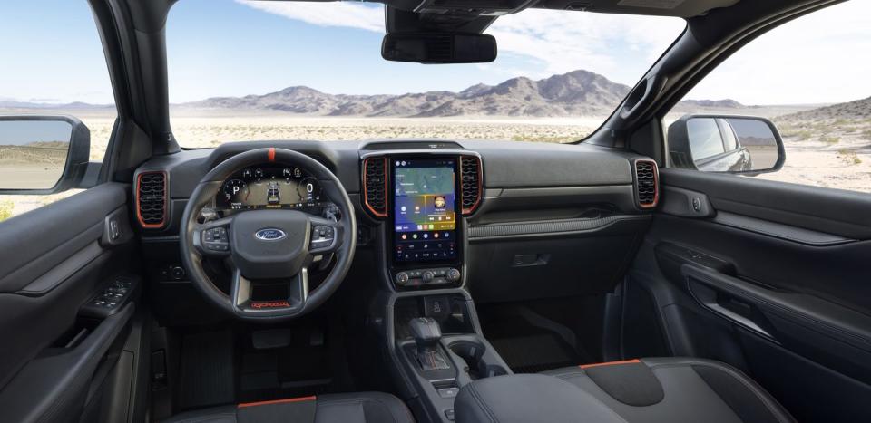 2024 ford ranger raptor interior