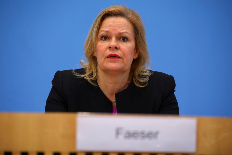 Bundesinnenministerin Nancy Faeser. (Bild: REUTERS/Nadja Wohlleben)