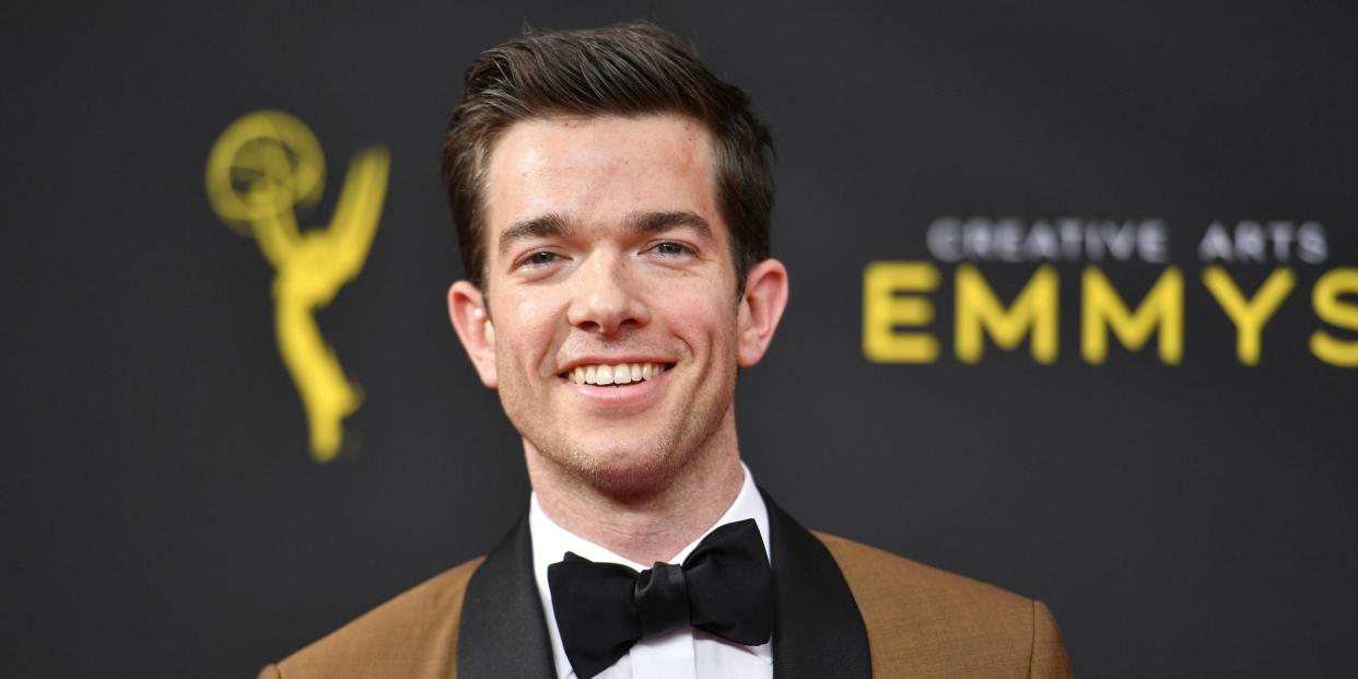 John Mulaney arrives at night one of the Creative Arts Emmy Awards on Sept. 14, 2019, in Los Angeles.