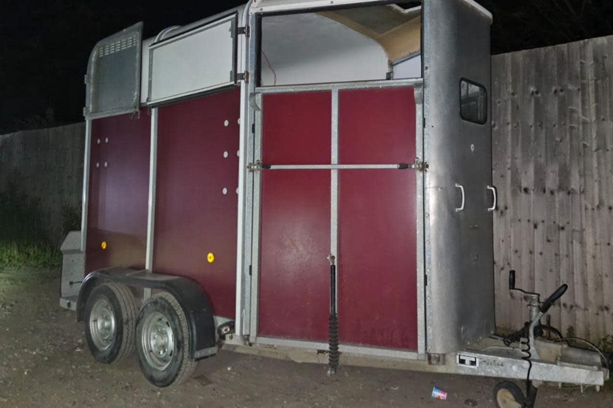 Police find stolen horse trailer and e-bike on Gerrards Cross driveway <i>(Image: Thames Valley Police)</i>