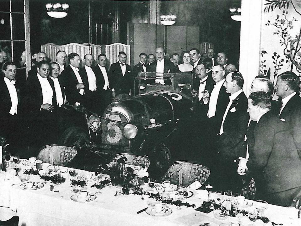 Bentley 1927 victory dinner held at the Savoy five days after the race