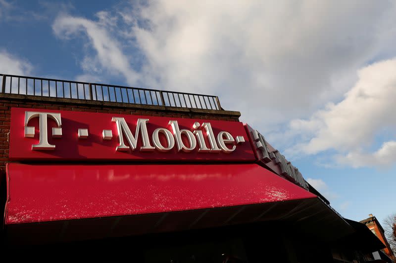 A T-Mobile store is pictured in the Brooklyn borough of in New York