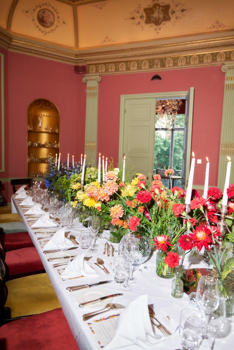 Dame Kelly and pals dined like royalty in one of the club's elaborately decorated dining rooms (AMIE GRAYLING/HOMEHOUSE)