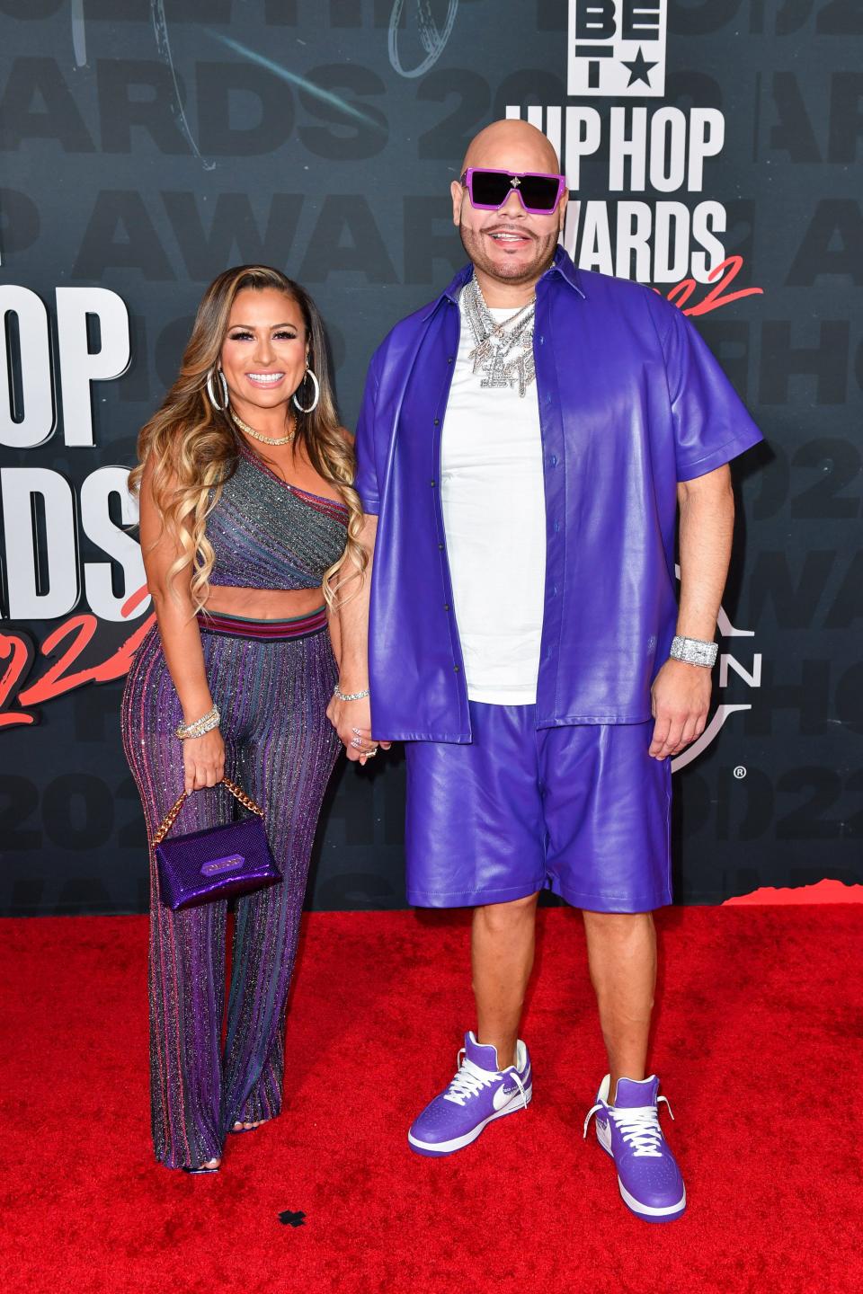 Lorena Cartagena and Fat Joe attend the 2022 BET Hip Hop Awards.