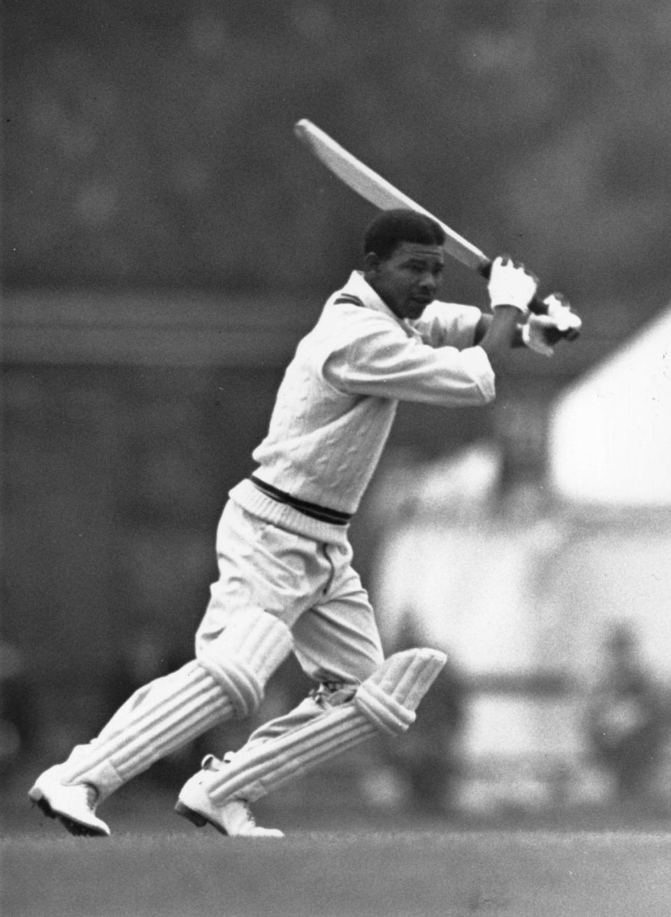 On his way to an innings of 304 against Cambridge University in 1950: West Indies reached 730 for 3  - William Vanderson/Getty Images