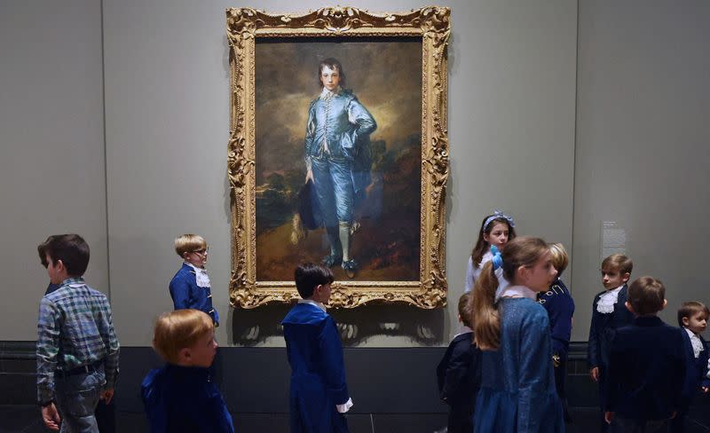 FILE PHOTO: The Blue Boy artwork returns to the United Kingdom