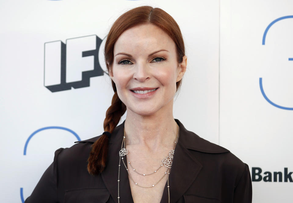 Actress Marcia Cross arrives at the 2015 Film Independent Spirit Awards in Santa Monica, California February 21, 2015. REUTERS/Danny Moloshok (UNITED STATES - Tags: ENTERTAINMENT) (SPIRITAWARDS-ARRIVALS)